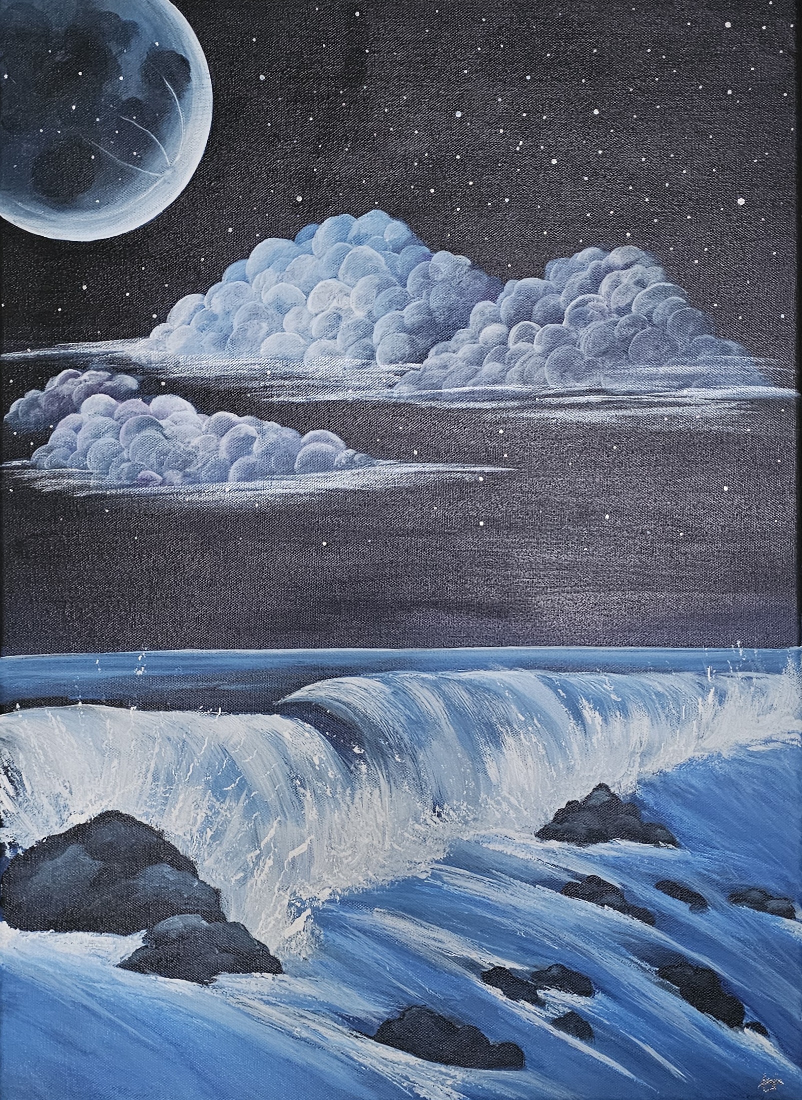 Moonlit Rocky Shores