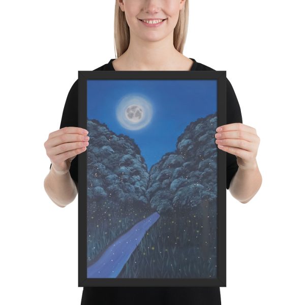 Moonlit Magic Forest (Framed Paper Print) - Image 4