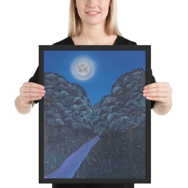 Moonlit Magic Forest (Framed Paper Print) - Image 5
