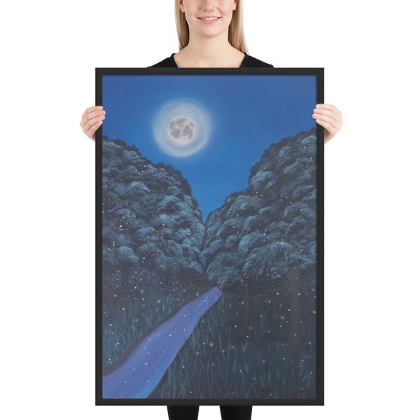 Moonlit Magic Forest (Framed Paper Print) - Image 7
