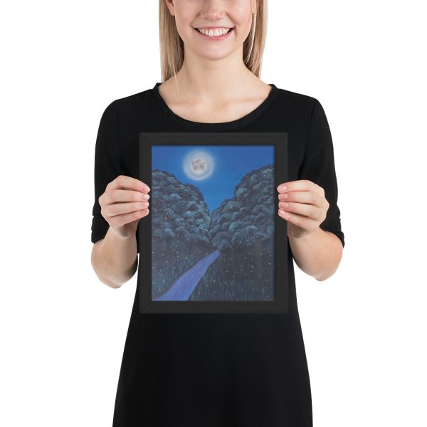Moonlit Magic Forest (Framed Paper Print) - Image 2