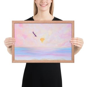 Flight over the Horizon (Framed Paper Print)