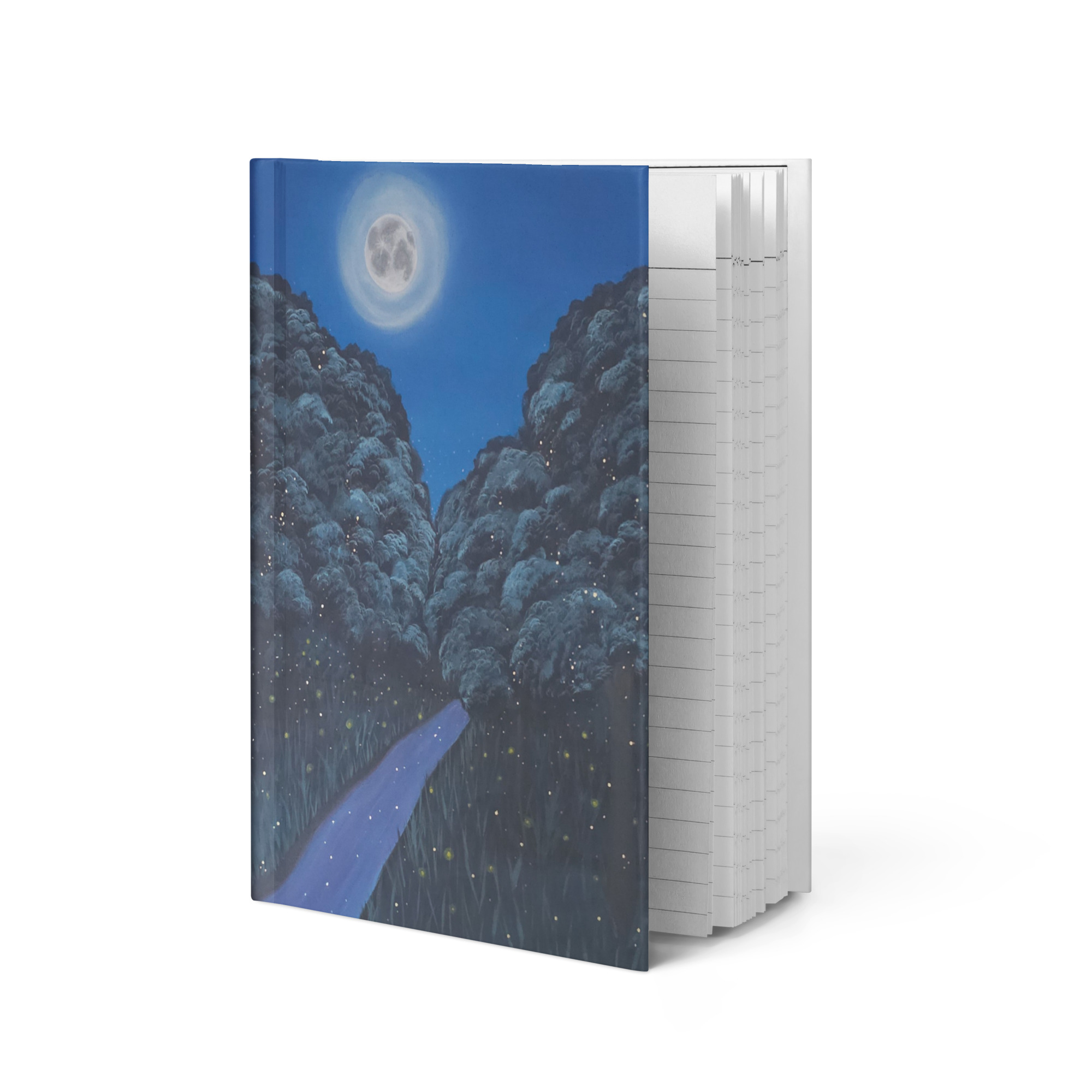 Hardcover journal matte (Moonlit Magic Forest)