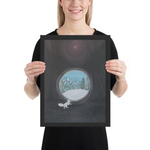 Follow the Fox (Framed paper poster)