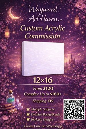 12x16 inch Commission (or equivalent size)