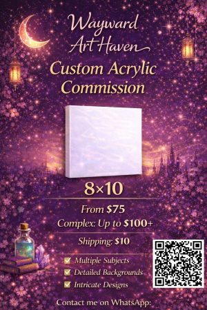 8x10 inch Commission (or equivalent size)